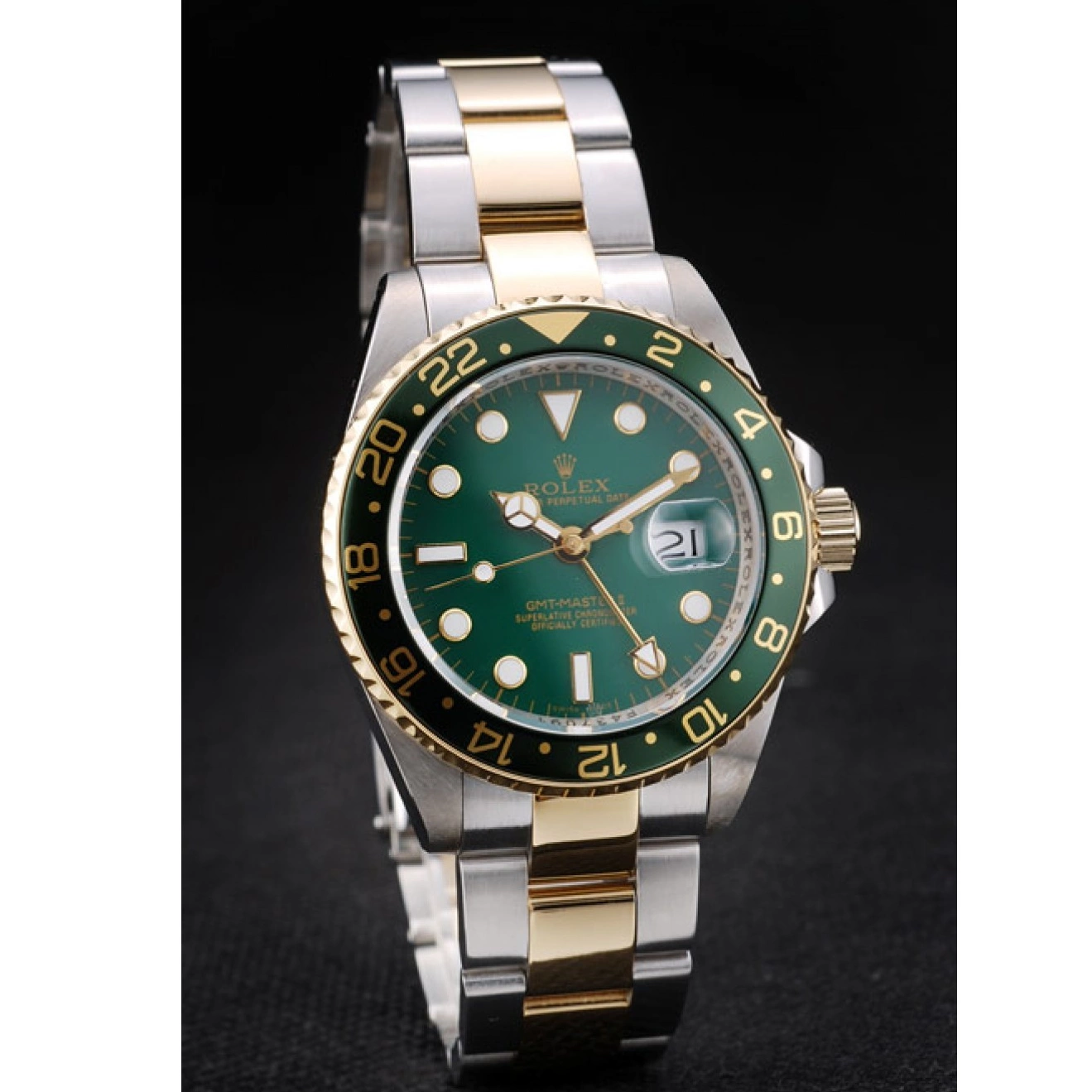 Aaa replica watch Rolex Watch Bezel Green Dial II Master GMT Green Ceramic 0725